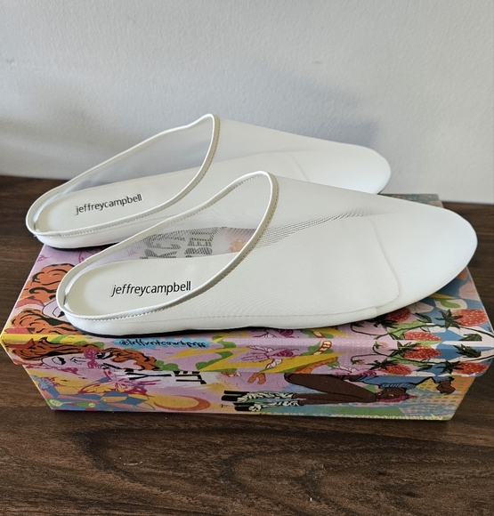 Jeffrey Campbell Nutcracker Mesh Flat Sz 10 NWB - Picture 1 of 8